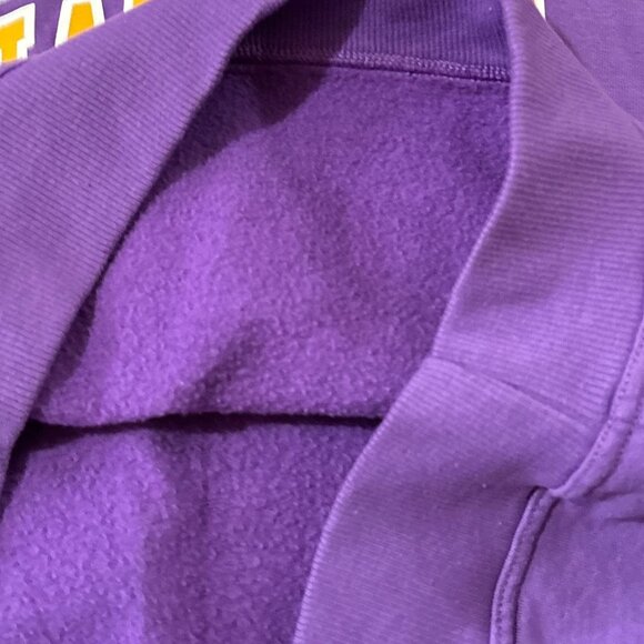 Champion Purple Sweatshirt Pullover Crewneck Sweater Shirt Top Pink Yellow Small - Picture 6 of 9